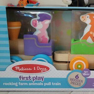 Melissa and Doug Rocking Animals Pull Train